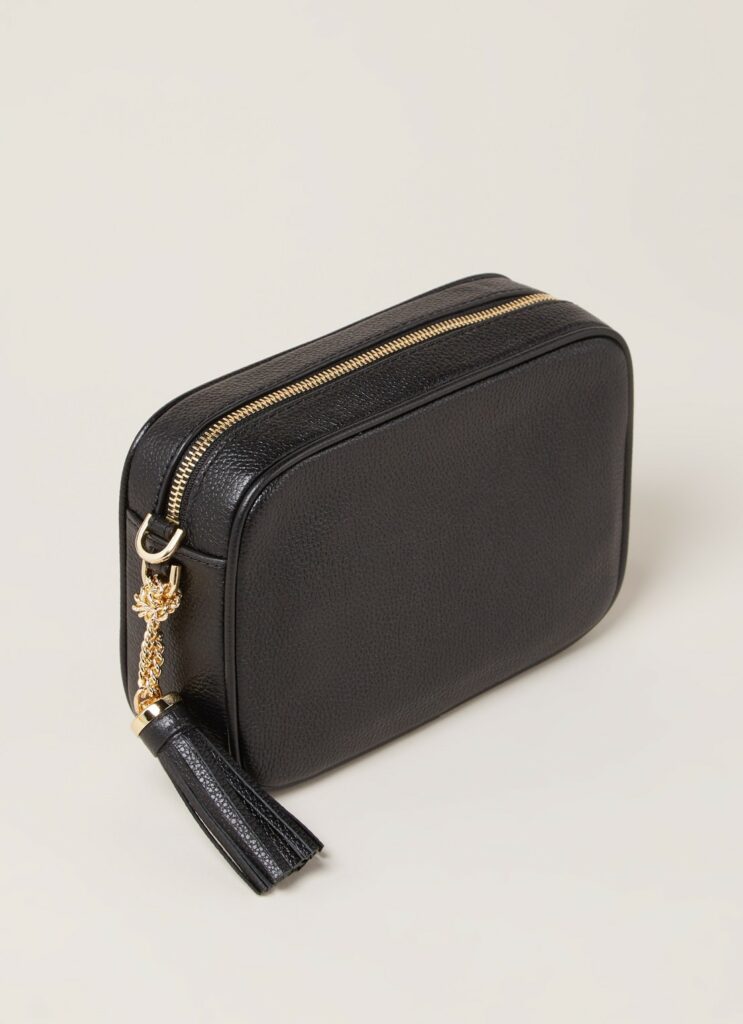 micheal kors Ginny cameratas van leer met tassel